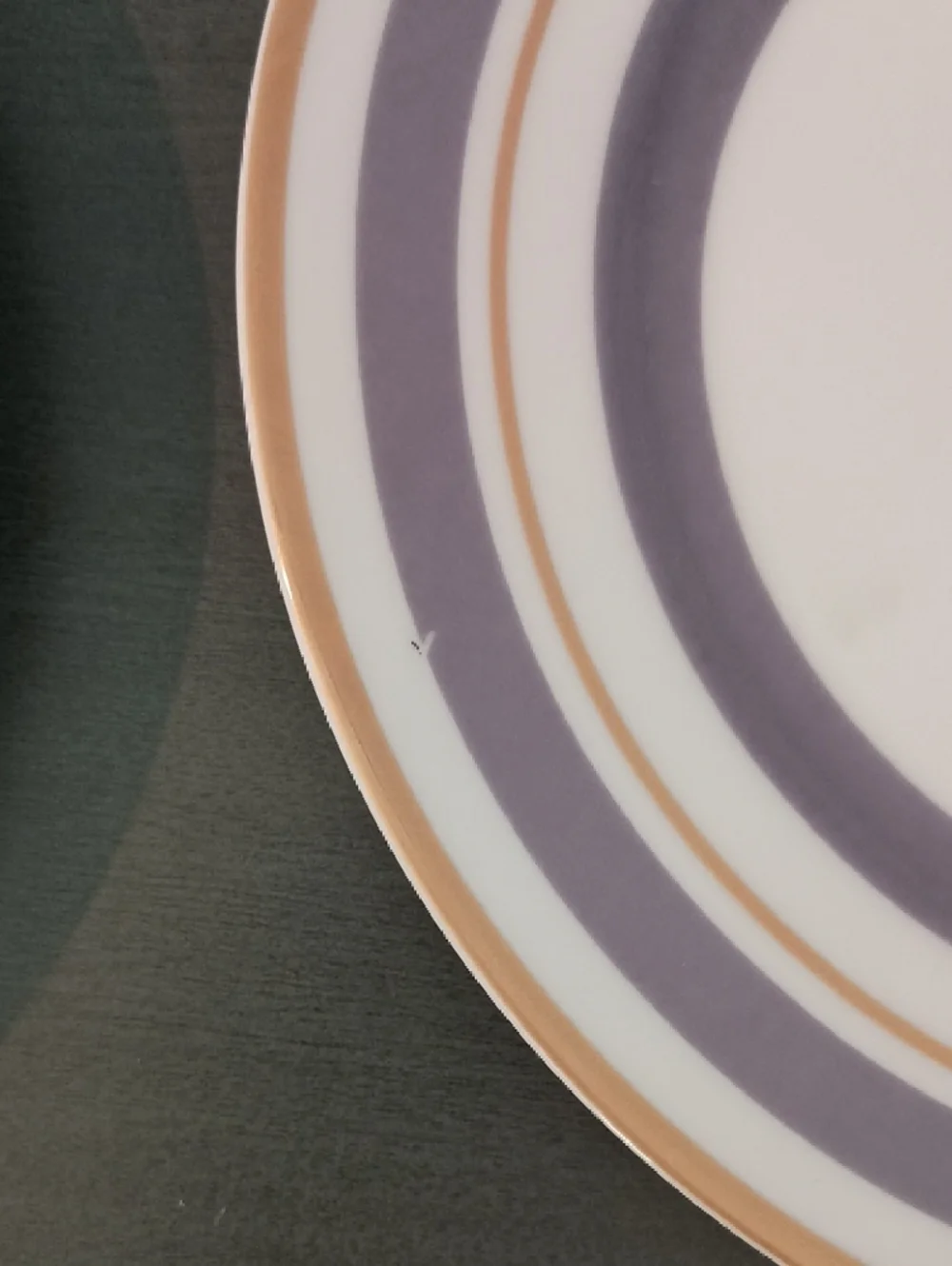 Williams-Sonoma Set Of 6 Pastel and Gold Plates